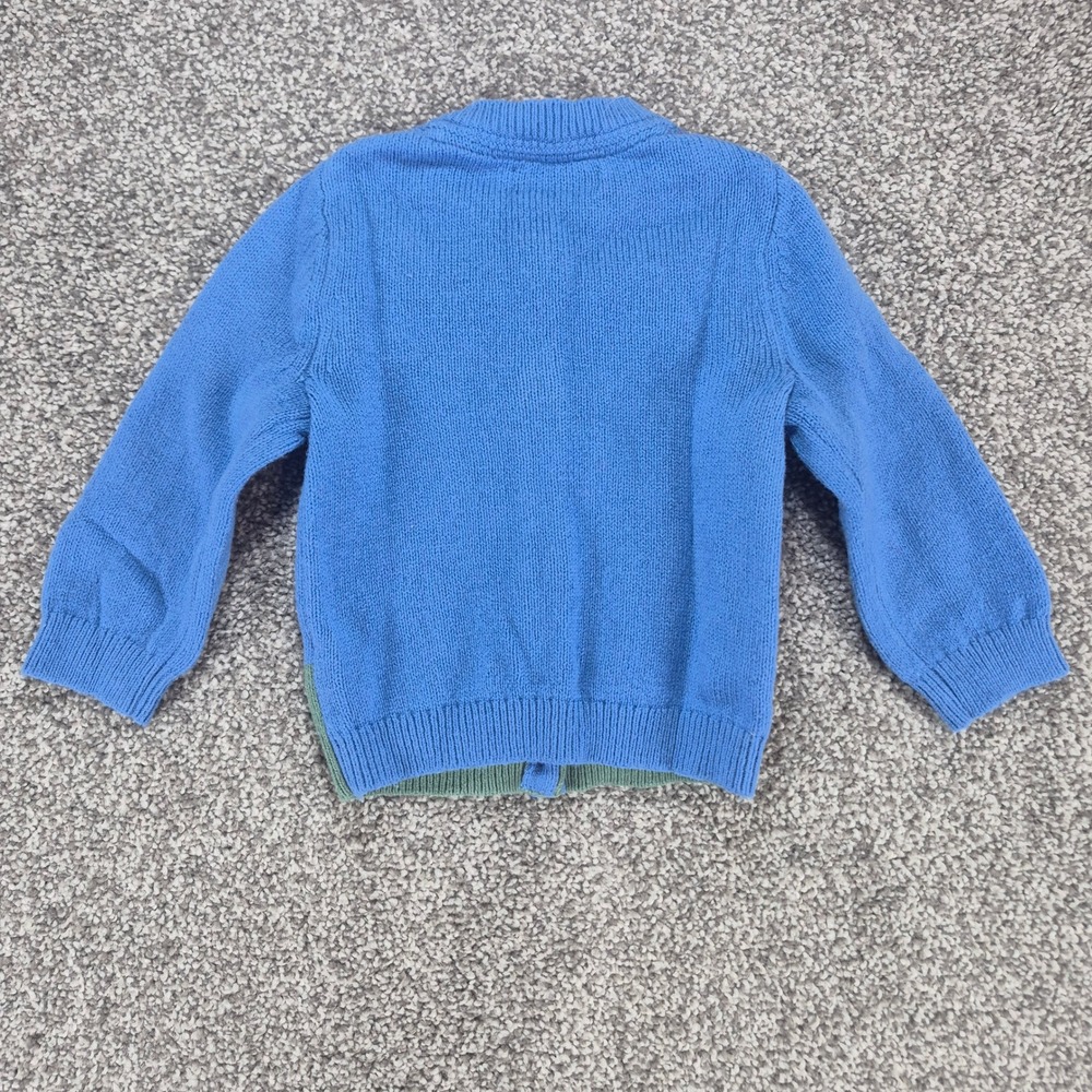 Baby Boden Intarsia Knit Sweater Size 3-6M Farm Cardigan Cotton Wool Cashmere - Picture 2 of 7